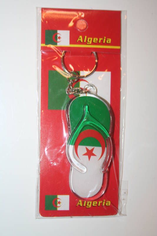 ALGERIA COUNTRY FLAG SANDLE SHOE KEYCHAIN WORLD CUP  