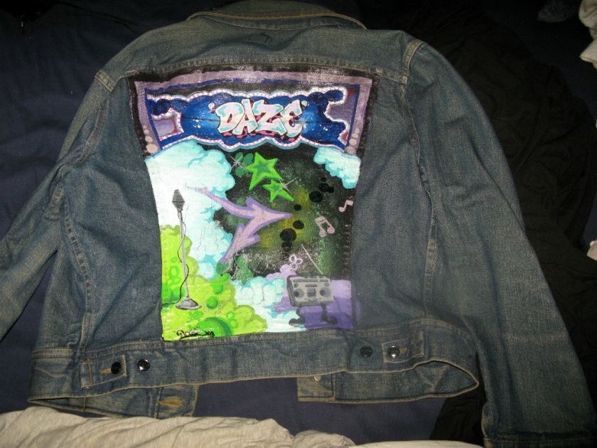 NYC GRAFFITI JACKET  DAZE1983 ACRYLIC ON LEE JACKET  