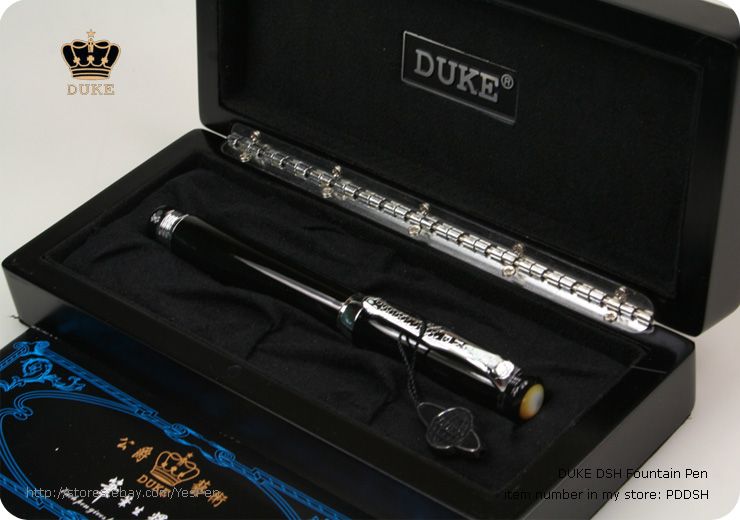 DUKE Tutor Fountain Pen Lacquered Curve Shape Screw Cap  