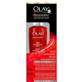 olay regenerist night resurfacing elixir moisturize nib  