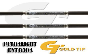 GOLD TIP ULTRALIGHT ENTRADA 400 ARROW SHAFTS W/NOCKS & INSERTS 1 DOZEN 