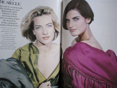 UK Vogue CINDY Crawford TATJANA Patitz ESTELLE Hallyday  