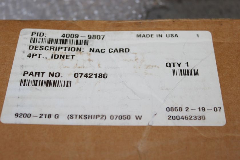 SIMPLEX 4009 9807 4 POINT IDNET NAC OPTION CARD NIB  