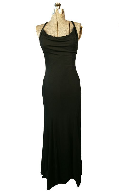 Curvy TADASHI Jet Black Bandage Starburst GOWN DRESS XS  