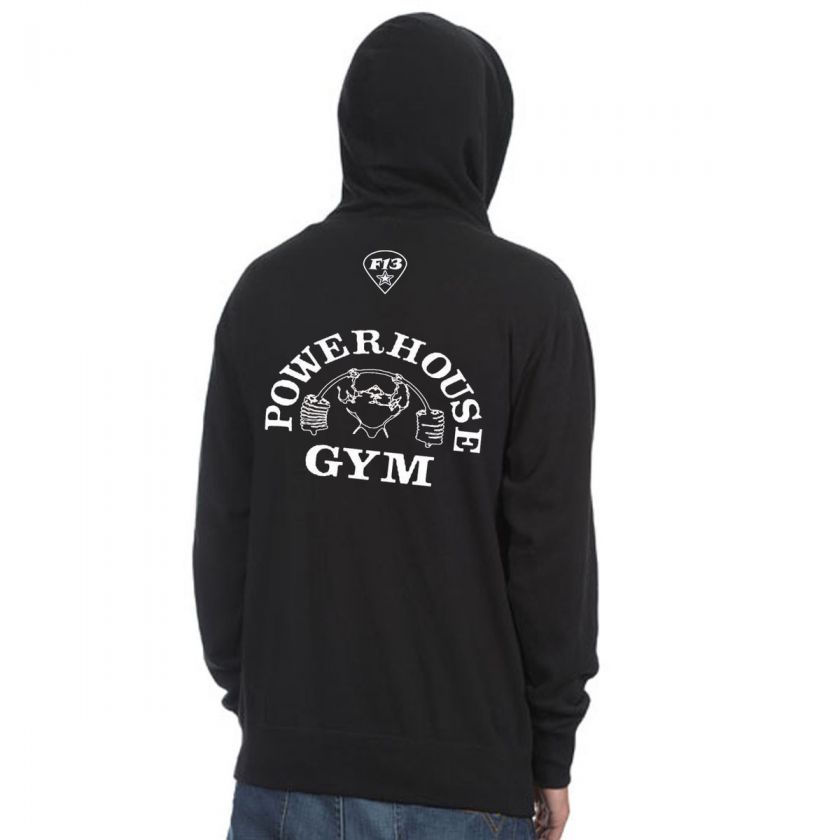 POWERHOUSE GYM FULL ZIPPED HOODY Lots Of Colour Variations 
