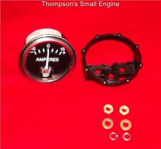 Amp Meter 6 volt 0r 12 volt 2 1/4 chrome bezel easy hook up to your 