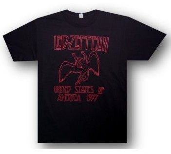LED ZEPPELIN Swan Song Icarus 1977 USA Tour T SHIRT New  