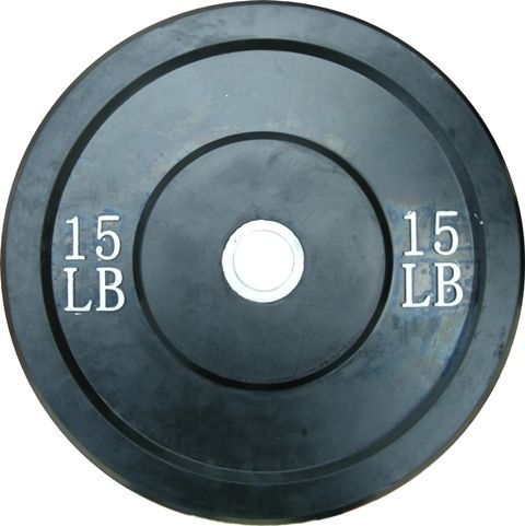 15 lb Olympic Rubber Bumper Plate weight Crossfit  