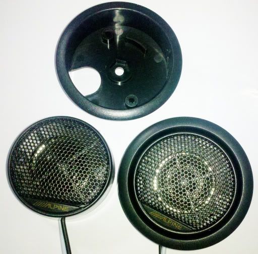 Alpine SPS1005 3/8 Dome Car Speaker Tweeters Tweeter  