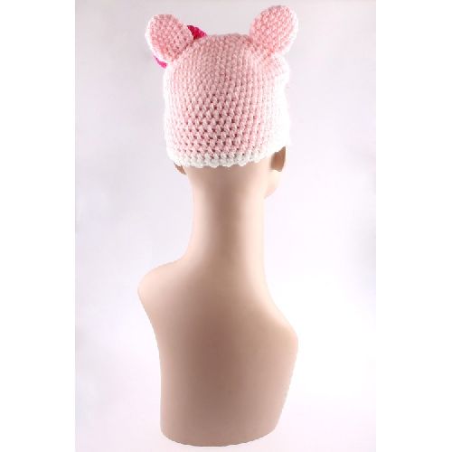 Cartoon Cap Cat Handmade Wool knit Children Hat H1551  