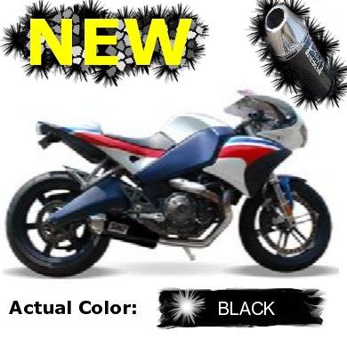 HMF Buell 1125 (08 10) Black Slip On Elliptical Exhaust System Free 