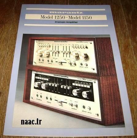 MARANTZ MODEL 1250 MODEL 1150 AMPLIFIERS JAPAN BROCHURE  