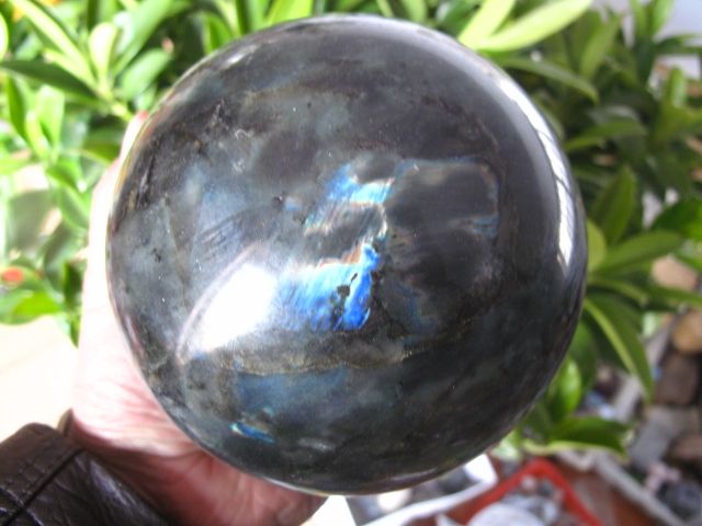 16lb AA+++ NATURAL Labradorite Crystal sphere ball Orb Gem Stone 