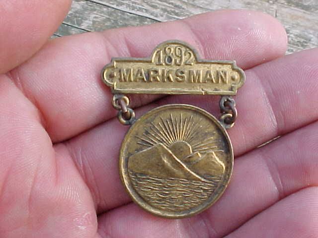 1892 NEW YORK NATIONAL GUARD MARKSMAN BADGE OR MEDAL  