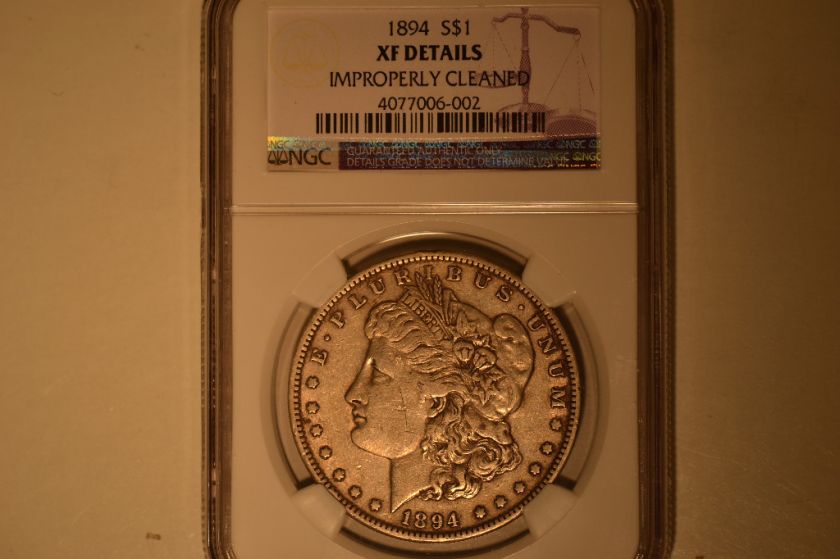 1894 Morgan Silver Dollar NGC XF Details. RARE  