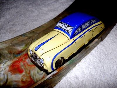 1930s MARX Toys  2 WIND UP TIN Cars & Figure 8 RACEWAY Marbled 