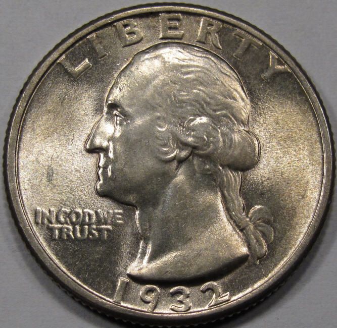 1932 Washington Quarter MS+,BU Good Date, 100% Original  