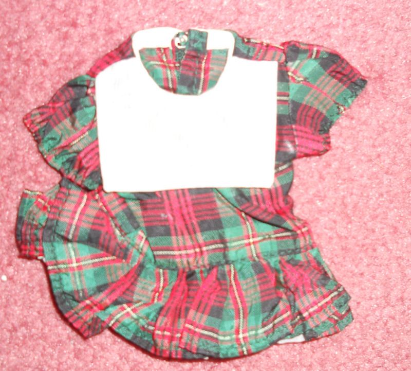 Doll Tiny Terri Lee Plaid Sunday Dress clothing 1950s  