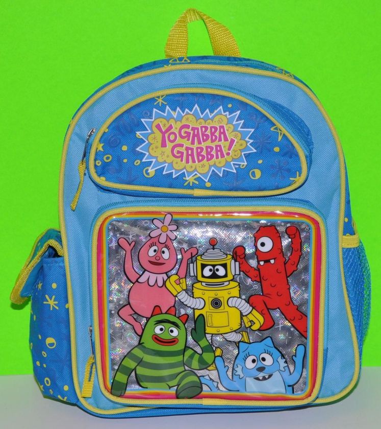 YO GABBA GABBA BROBEE MUNO FOOFA 12 TODDLER BACKPACK SMALL NWT BAG 