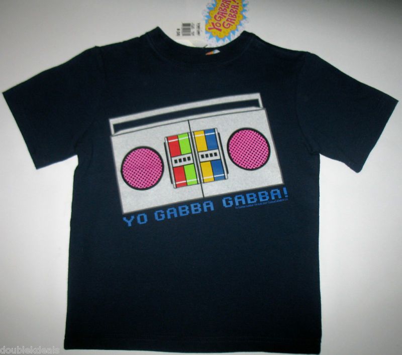 NEW ★ YO GABBA GABBA T SHIRT DJ LANCE BOOMBOX SIZE 5/6  