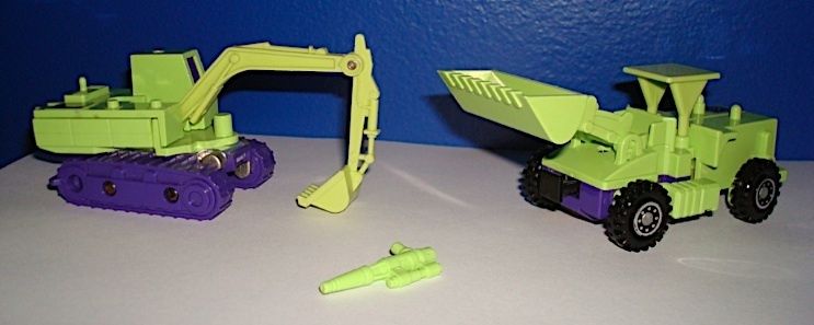 Transformers Vintage G1 Constructicon Lot Scrapper Scavenger Bone 