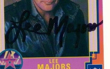 Lee Majors Hand Signed Autographed Stadium Hollywood Trading Card 