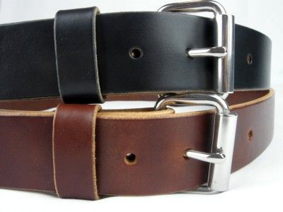 LEATHER WORK BELT_AMISH HANDMADE_BELTS_MENS_1 1/2  