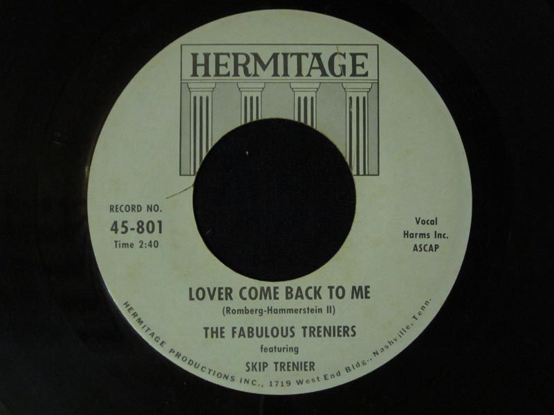 Fabulous Treniers Lover Come Back to Me HERMITAGE soul  