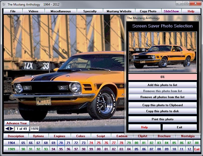 Ford Mustang Anthology 2012 DVD ROM 1500+ photos videos  
