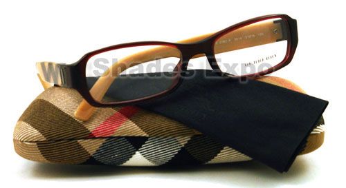 NEW Burberry EYEGLASSES BE 2082 BURGUNDY 3014 BE2082  