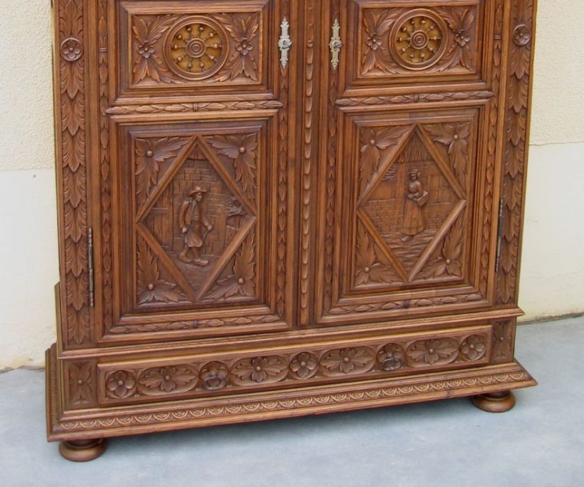 8048   French Armoire from Brittany   made in France circa 1880s of 