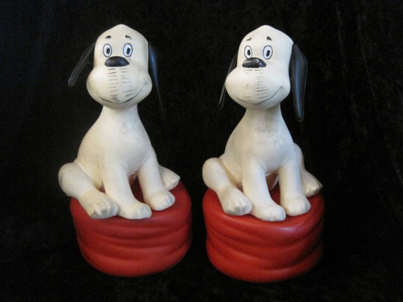 VINTAGE LORIOT GERMAN COMIC WUM & WENDELIN RUBBER TOY  