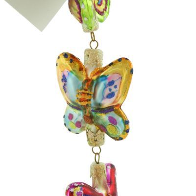 New Christopher Radko Rare Flutter By Trio Butterfly Easter Spring 