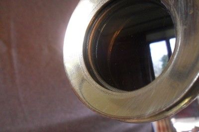 Vintage Brass Telescope & Wooden Stand; Working Well; VGC; Full Size 