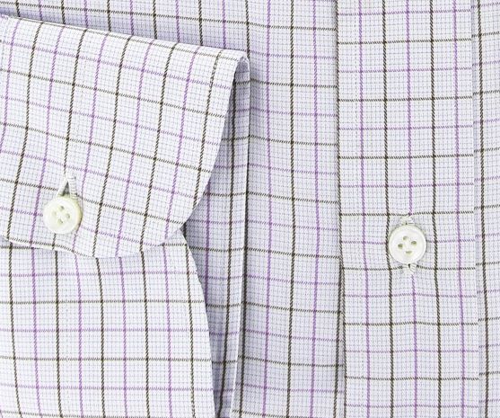 New $425 Borrelli Lavender Purple Shirt 16.5/42  