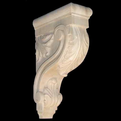 Wood Corbel Bar Bracket Support Rubberwood CVCAR 13 RW  