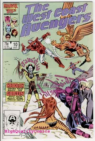 WEST COAST AVENGERS #10, Griffen ,Iron Man,Thing, NM+  