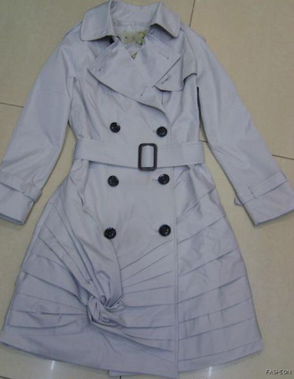 womes wrinkle wrapped trench coat jacket size 2 4 6  