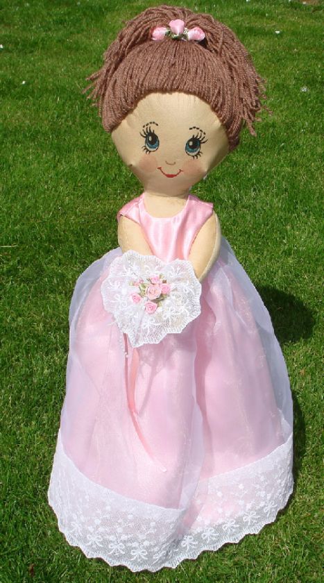 Bride Groom doll pattern with 2 iron on transfer faces  