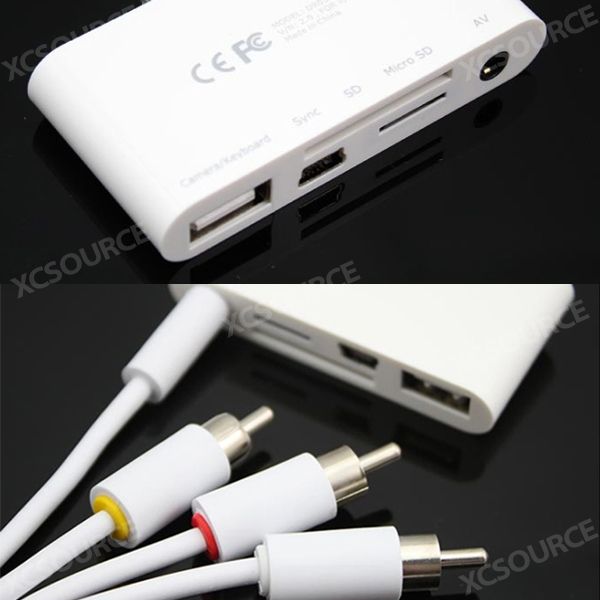 in 1 Camera Connection Kit USB AV Video Cable Accessories For iPad 1 