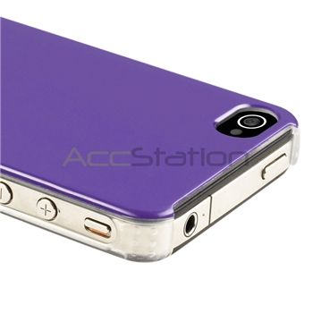 Purple Thin Hard Case Skin Cover+Privacy Film Accessory Bundle For 