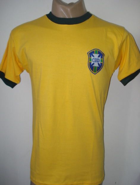 BRAZIL RETRO REPLICA SOCCER JERSEY SHIRT PELE #10  