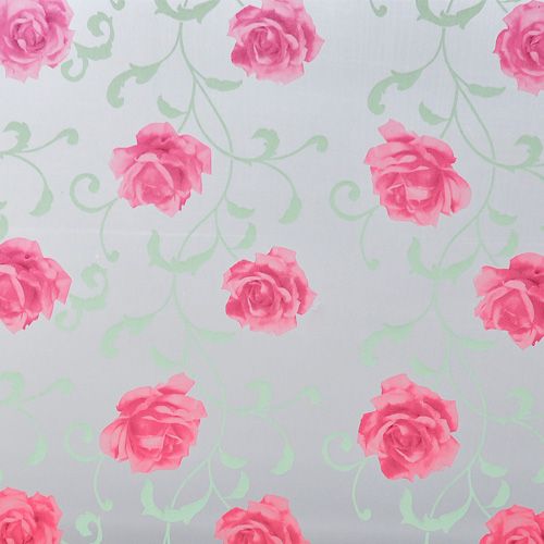   16 Privacy Decorative Frosted DIY Glass Window Film Red Rose  