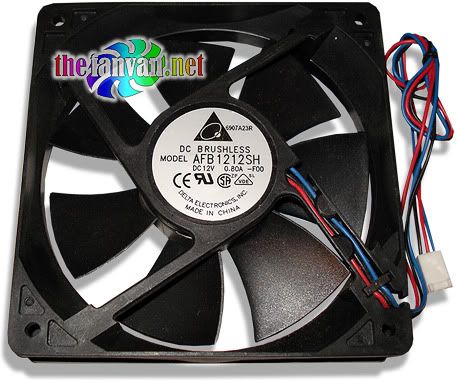 Delta AFB1212SH 120mm x 25mm Hi Speed Case Fan 3 pin  