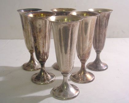 8pc International Silver Meriden EARLY AMERICAN Cocktail Drink Set S 