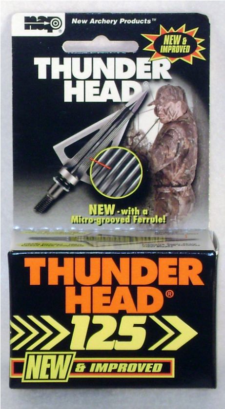 NAP THUNDERHEAD BROADHEADS 125gr 6PK 60 114 NEW 033576601142  