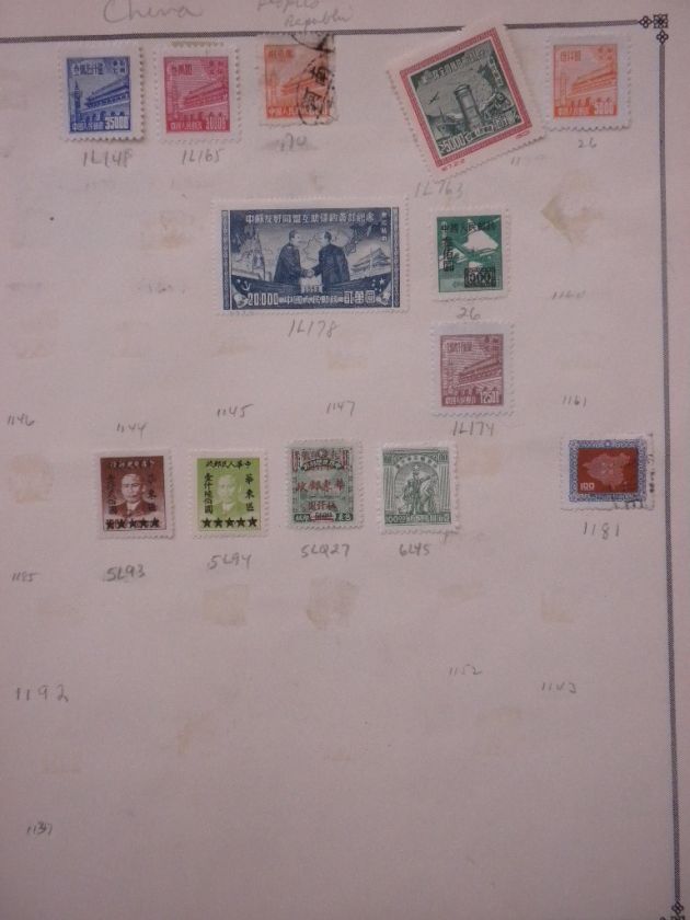 CHINA  Unchecked collection on pages Mint & Used  