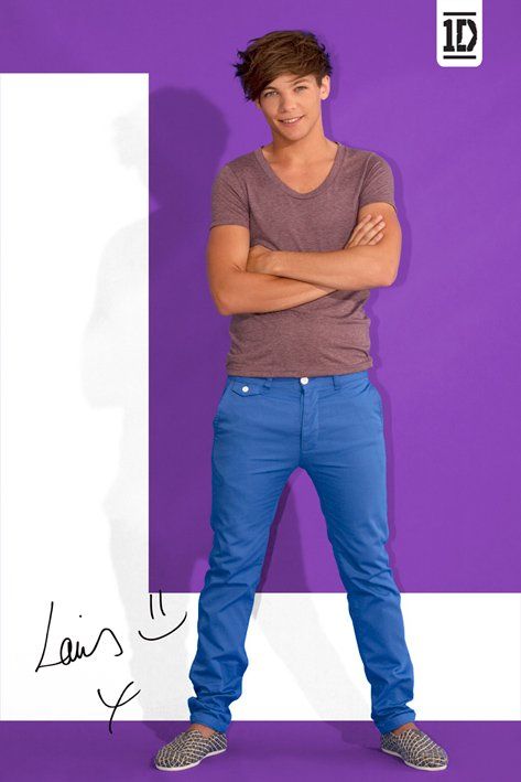   Louis   One Direction Louis   Purple Background L   New Music Poster