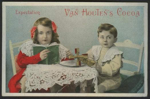 Advertising Trade Card Van Houtens Cocoa 1890  