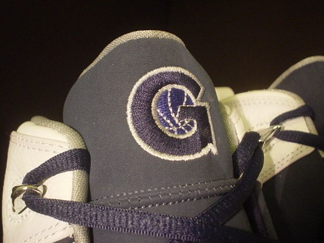   Air Jordan IX 9.5 Team GEORGETOWN HOYAS PE NAVY BLUE GREY SILVER DS 17